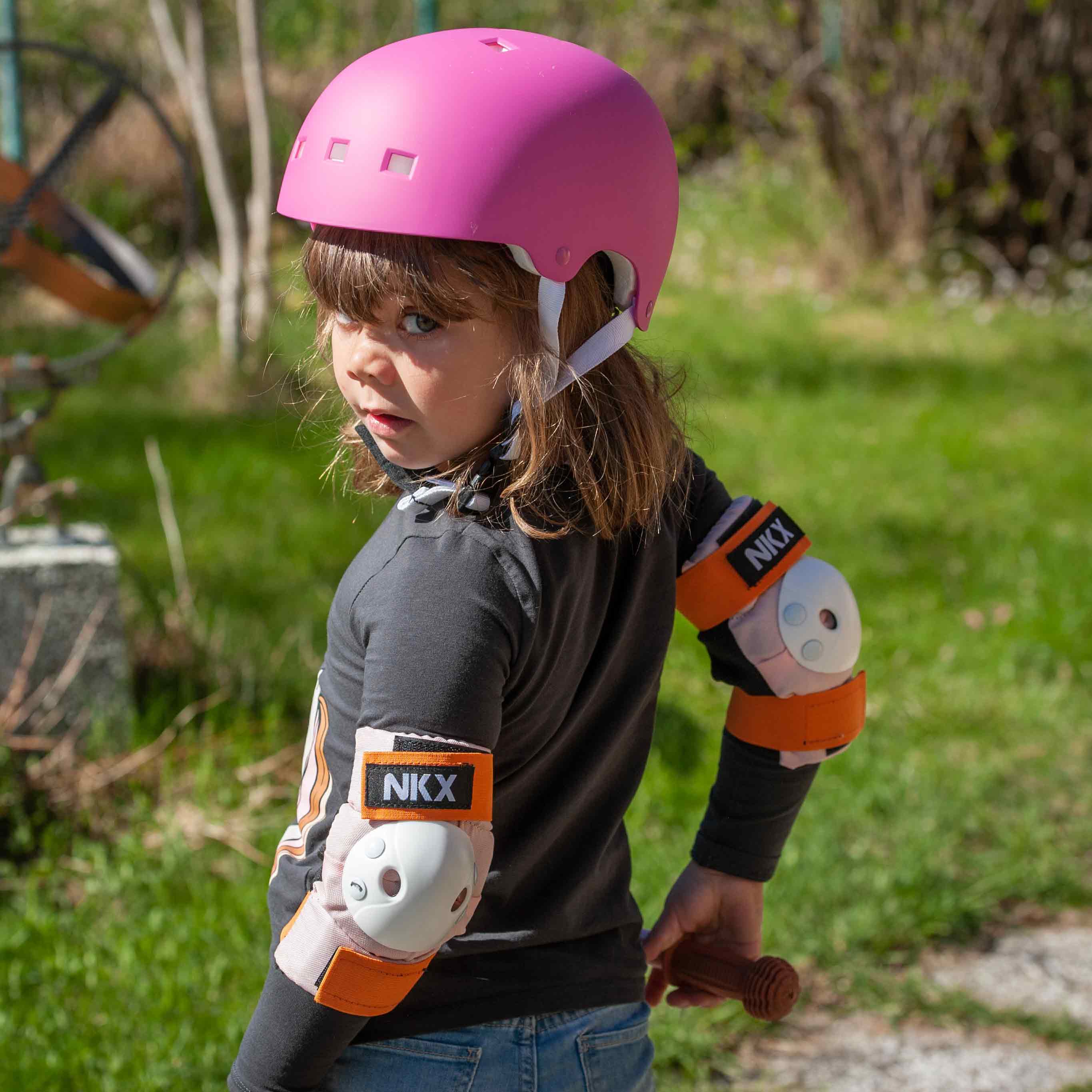NKX Kids 3-Pack Pro Suojavarusteet - Polvisuojat, Kyynärsuoja ja Ranteensuojat
