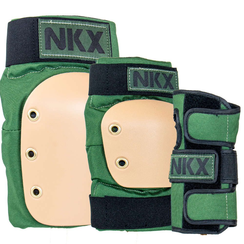 NKX 3-Pack Pro Suojavarusteet - Polvisuojat, Kyynärsuojat ja Rannetuet