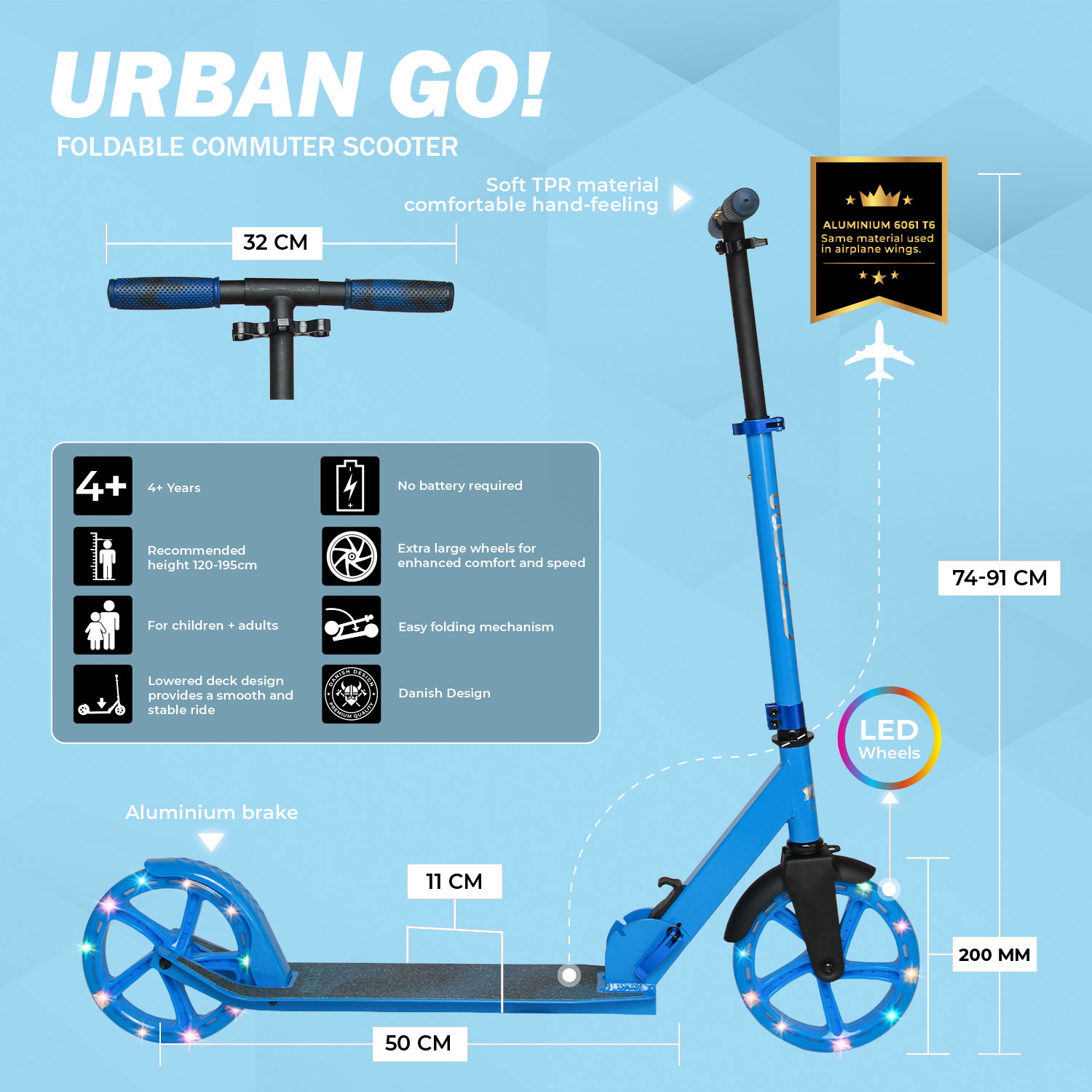 Story Urban GO! Käännettävä Työmatkascooter