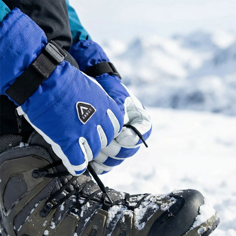 Annox Alpine Nahkaiset Hiihtohanskat