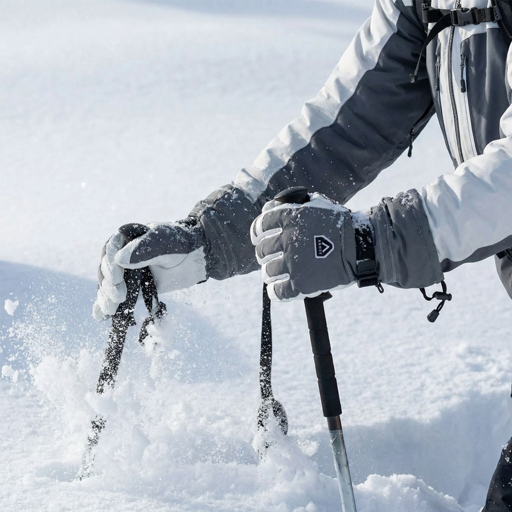 Annox Alpine Nahkaiset Hiihtohanskat