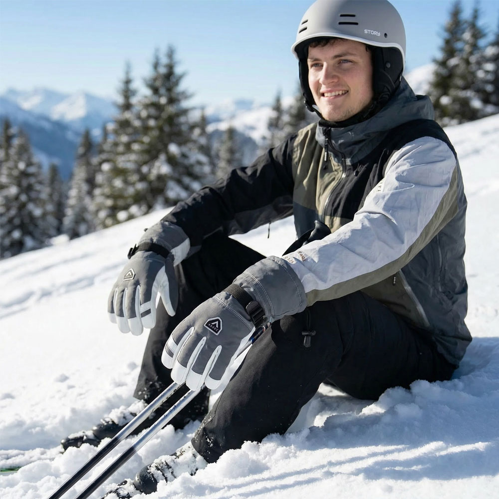Annox Alpine Nahkaiset Hiihtohanskat