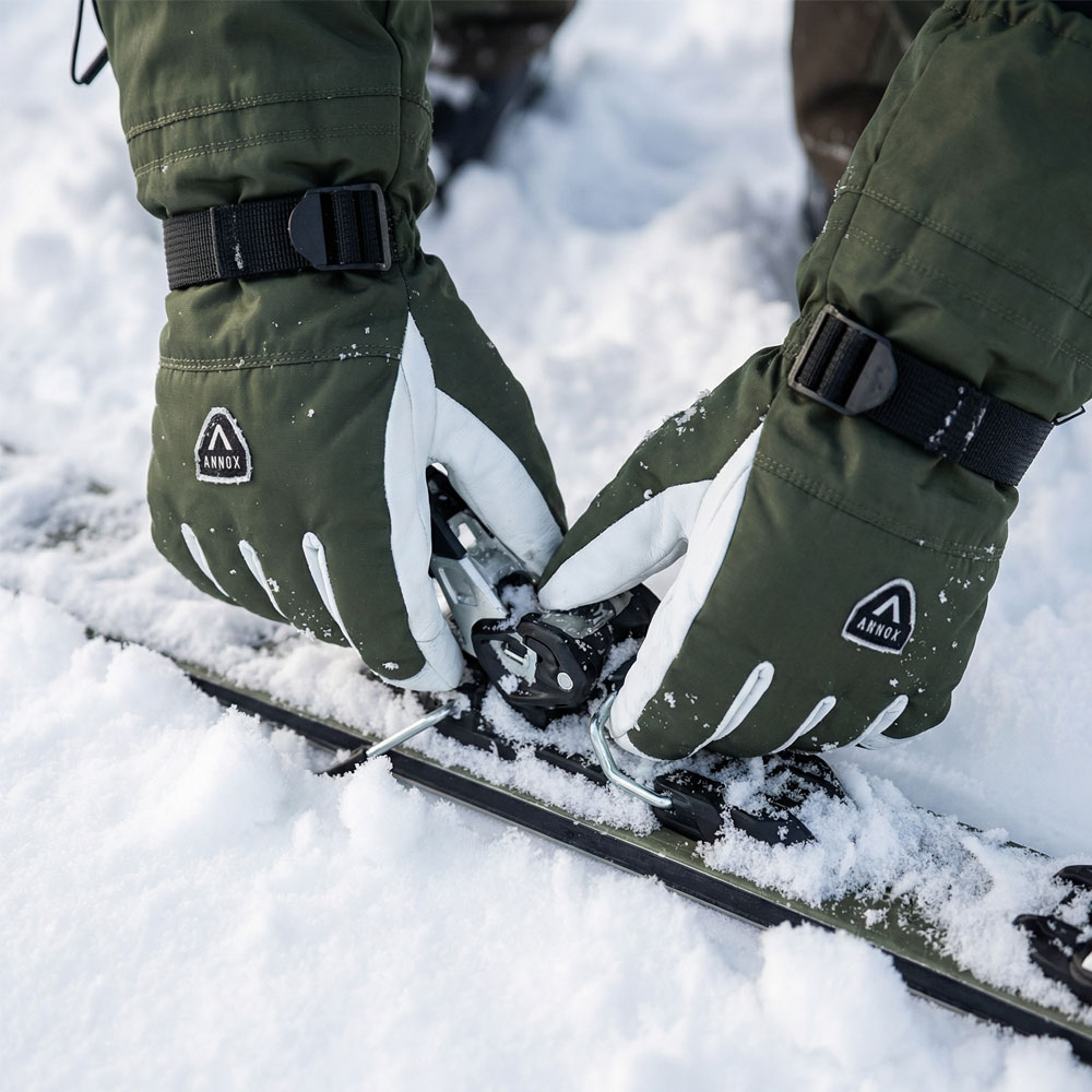 Annox Alpine Nahkaiset Hiihtohanskat