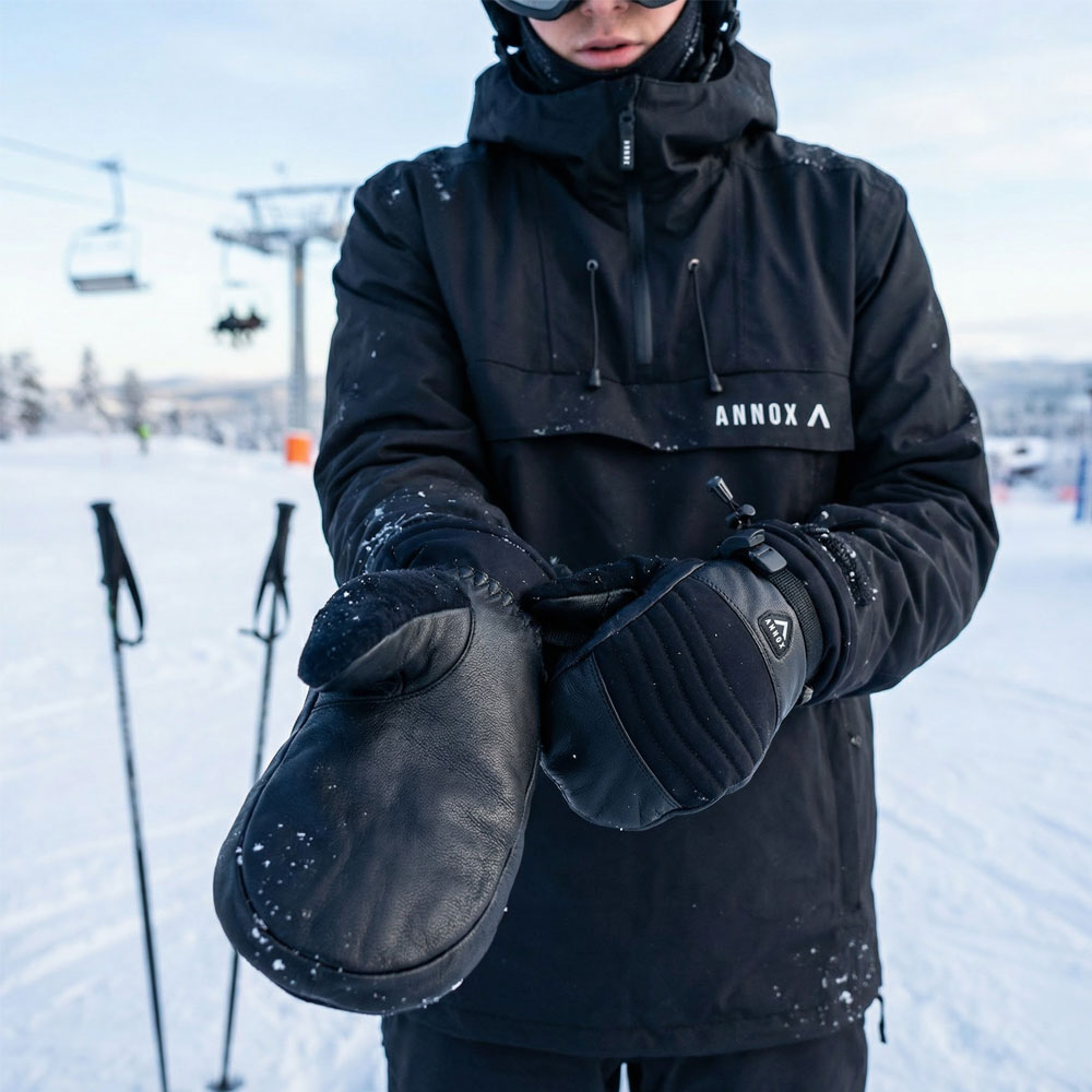 Annox Session Nahkaiset Hiihtohanskat