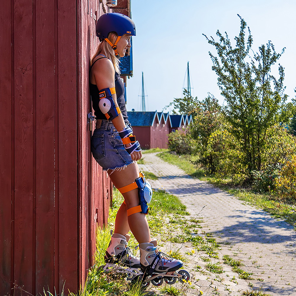 NKX Kids 3-Pack Pro Suojavarusteet - Polvisuojat, Kyynärsuoja ja Ranteensuojat