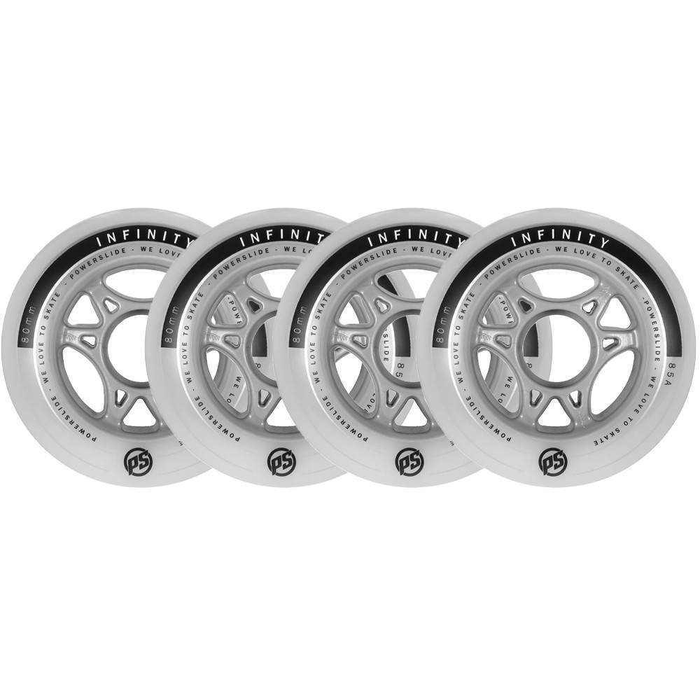 Powerslide Infinity Inline Luistimen Renkaat 4-Pakkaus-80 mm