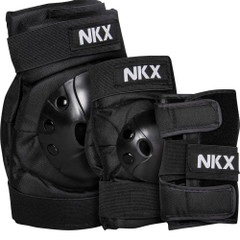 NKX Kids 3-Pack Pro Suojavarusteet - Polvisuojat, Kyynärsuoja ja Ranteensuojat