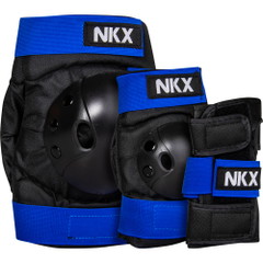 NKX Kids 3-Pack Pro Suojavarusteet - Polvisuojat, Kyynärsuoja ja Ranteensuojat