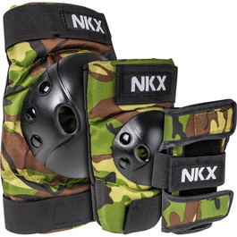 NKX Kids 3-Pack Pro Suojavarusteet - Polvisuojat, Kyynärsuoja ja Ranteensuojat
