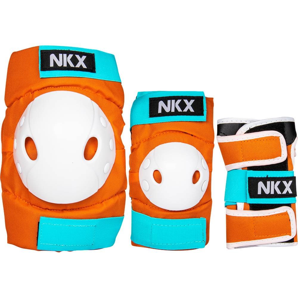 NKX Kids 3-Pack Pro Suojavarusteet - Polvisuojat, Kyynärsuoja ja Ranteensuojat