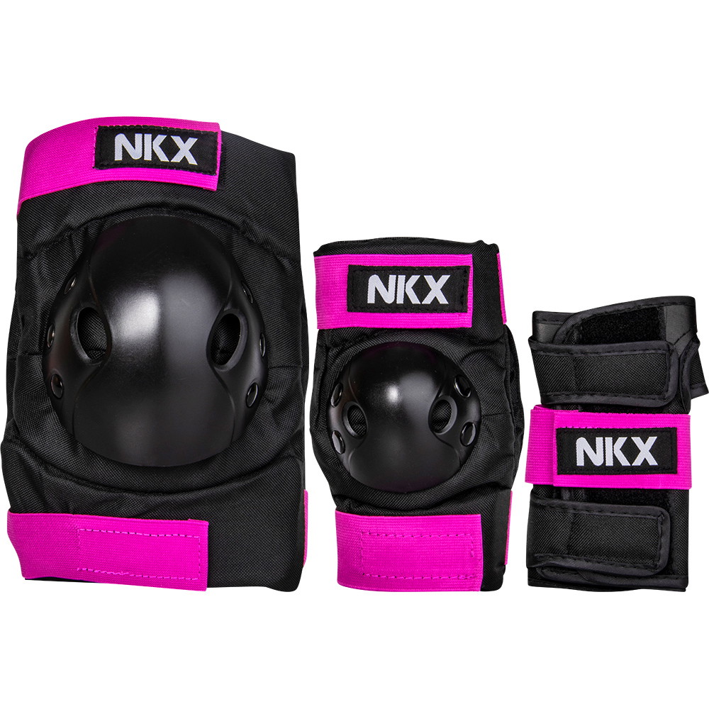 NKX Kids 3-Pack Pro Suojavarusteet - Polvisuojat, Kyynärsuoja ja Ranteensuojat