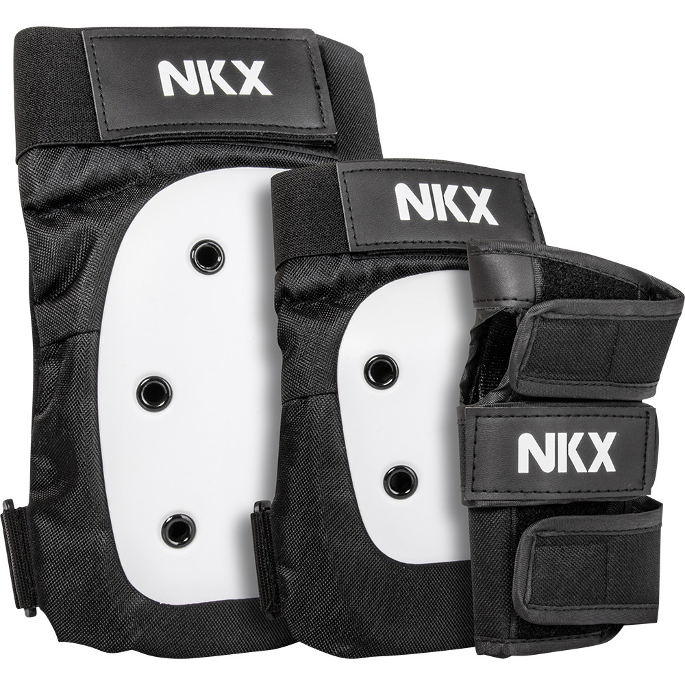 NKX 3-Pack Pro Suojavarusteet - Polvisuojat, Kyynärsuojat ja Rannetuet
