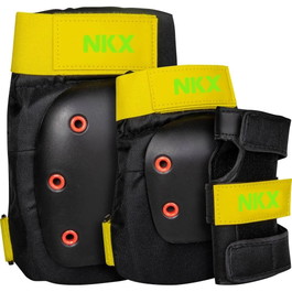NKX 3-Pack Pro Suojavarusteet - Polvisuojat, Kyynärsuojat ja Rannetuet