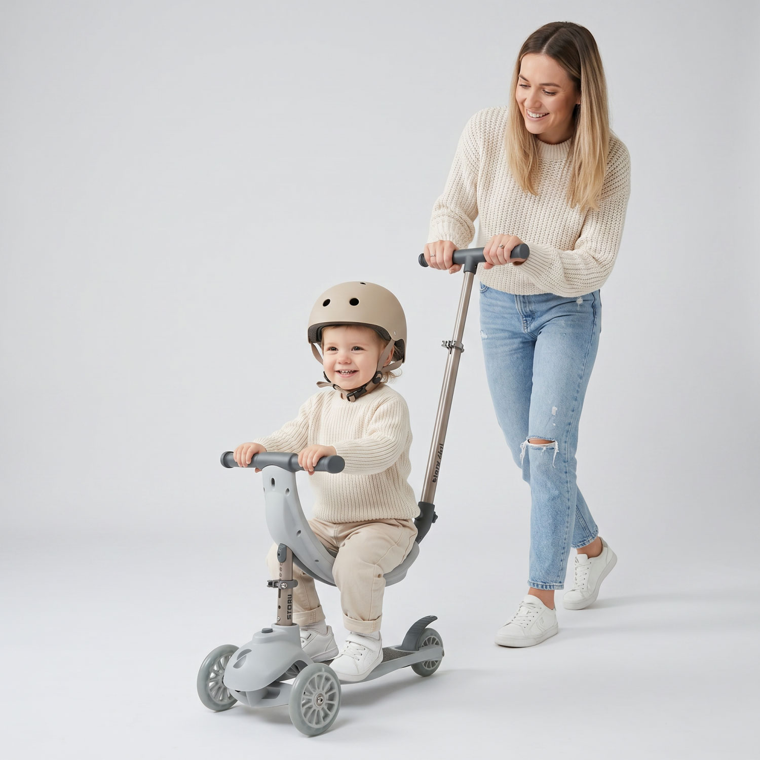 Story 4IN1 LED Lapset 3-pyöräinen trottinette