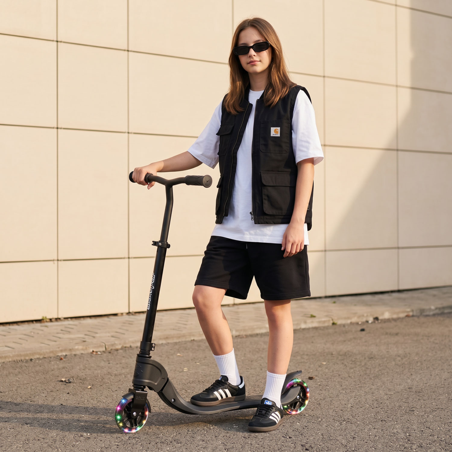 Story Flip Foldable LED Tretroller