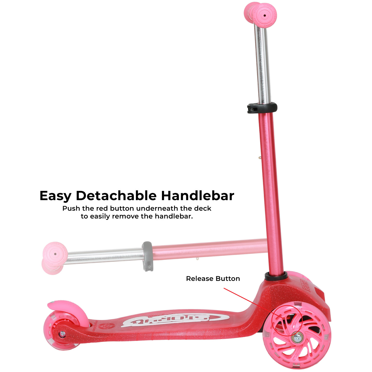 Story MoveLite 3-pyöräinen LED-lapset trottinette