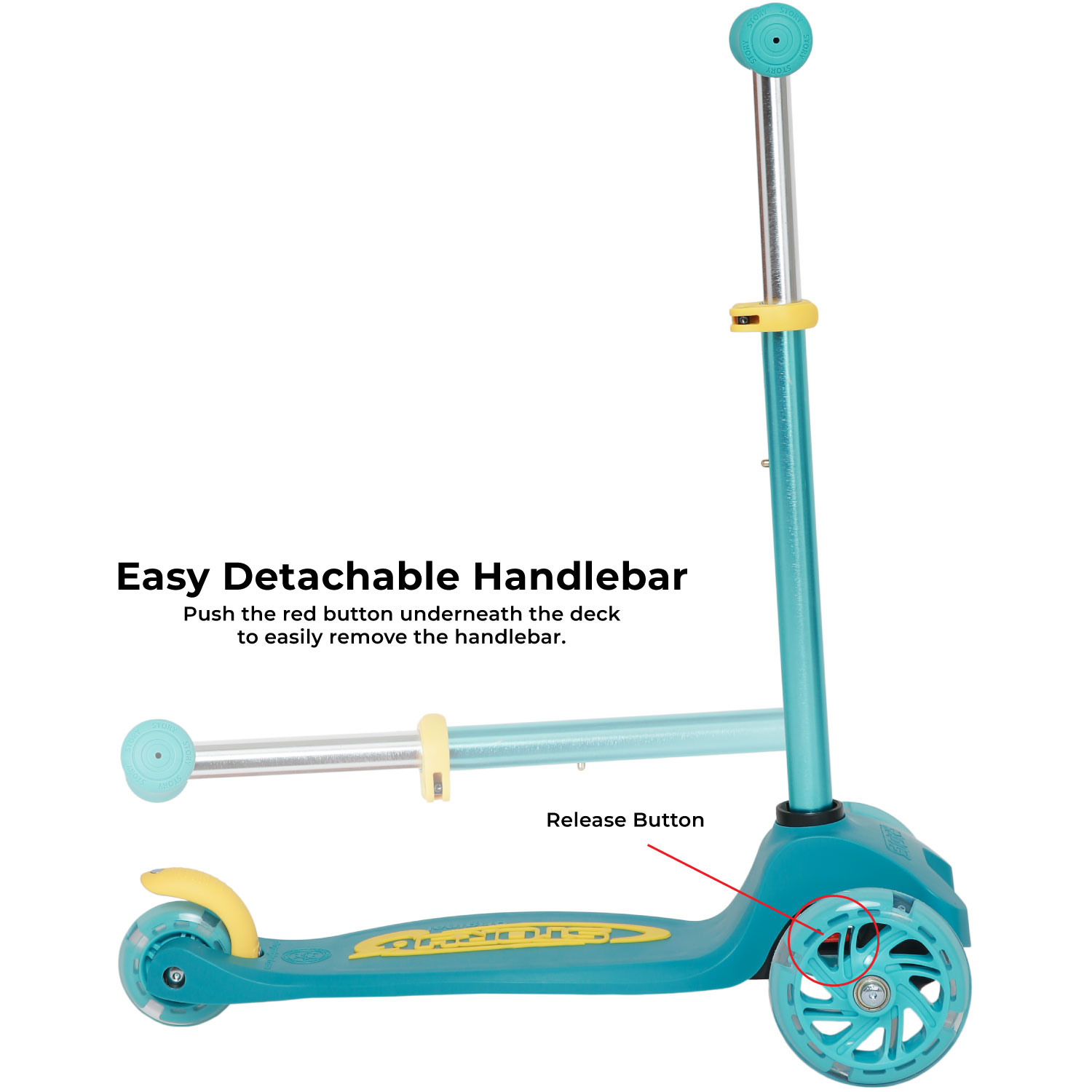 Story MoveLite 3-pyöräinen LED-lapset trottinette