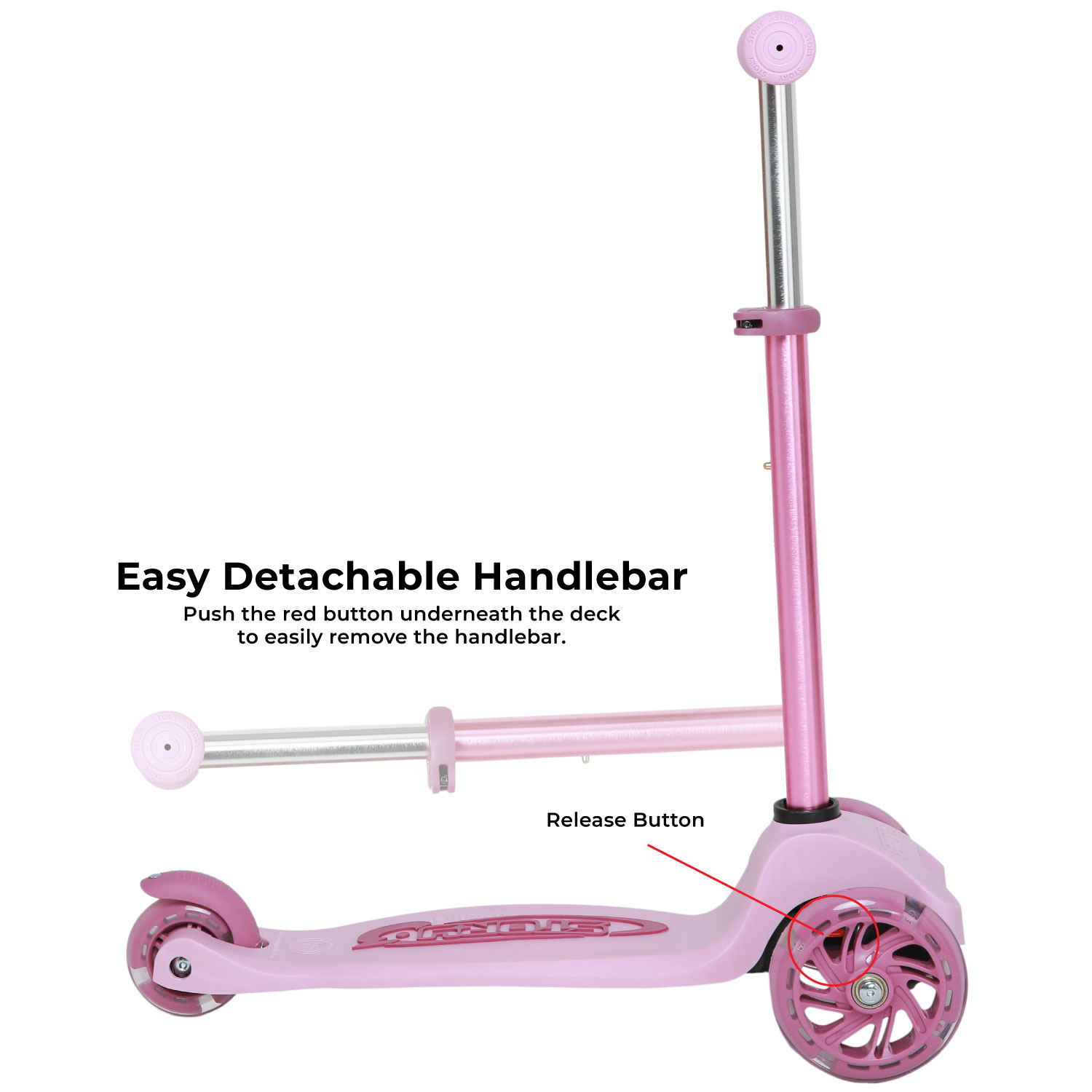 Story MoveLite 3-pyöräinen LED-lapset trottinette