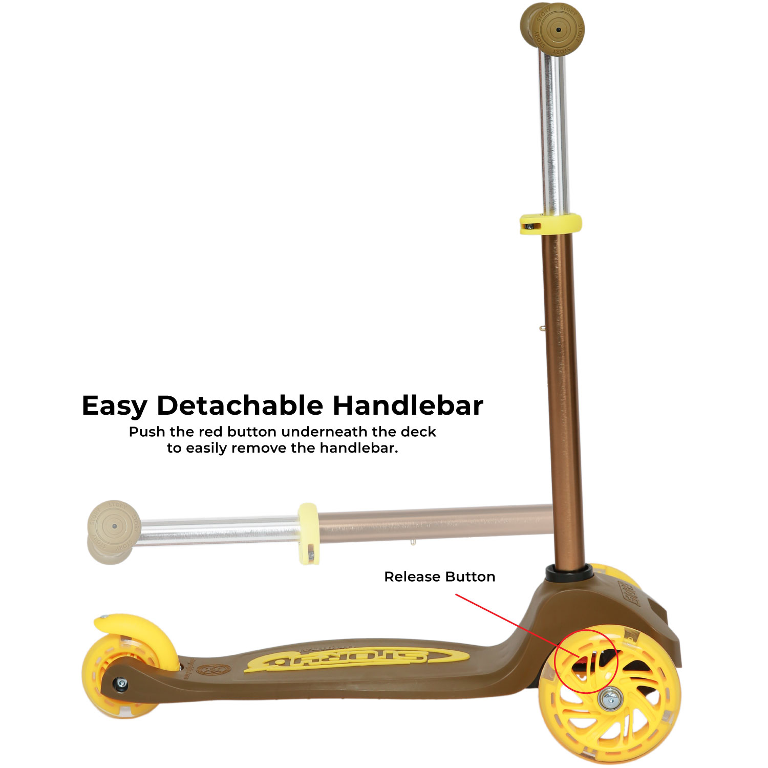 Story MoveLite 3-pyöräinen LED-lapset trottinette