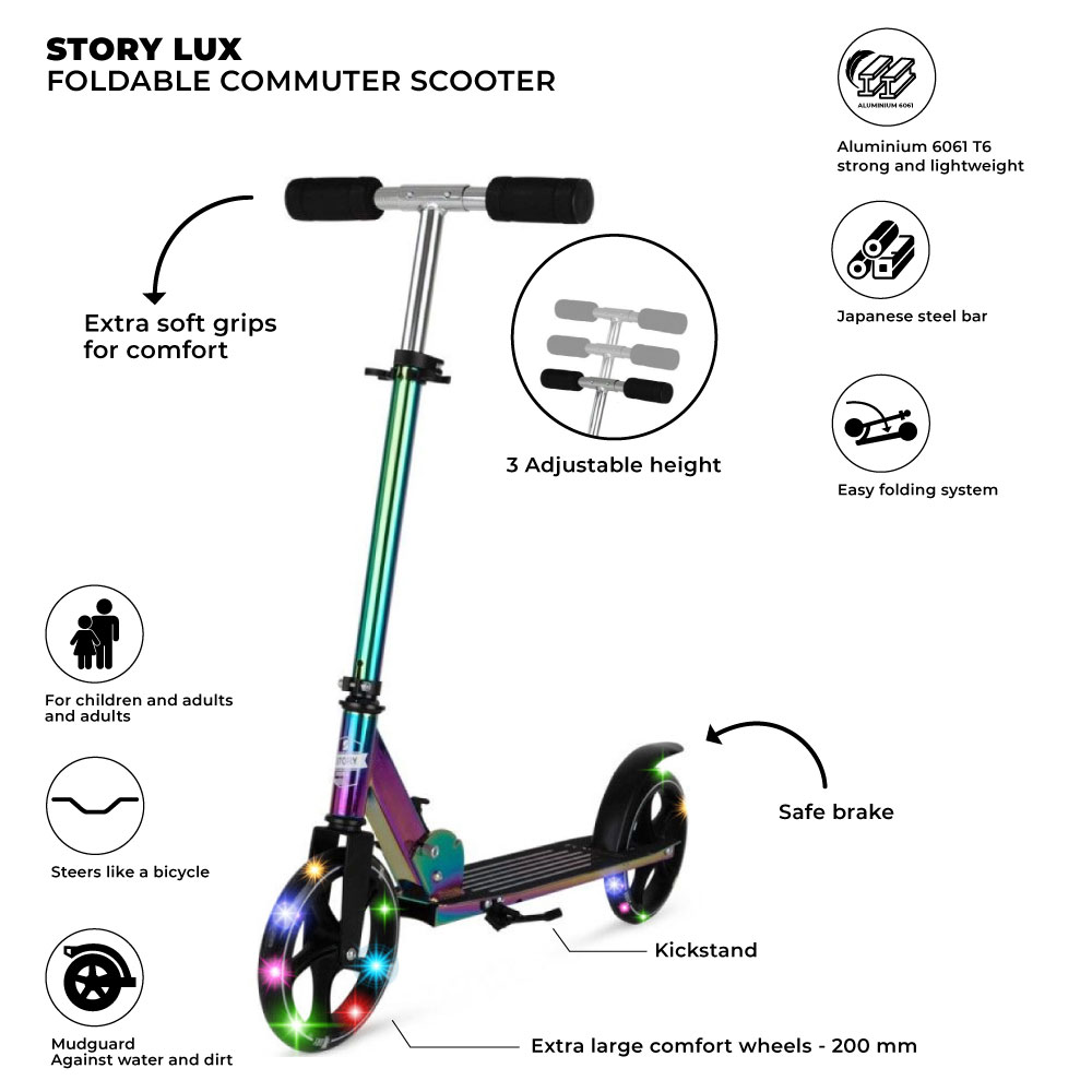 Story Lux taitettava työmatkascootteri