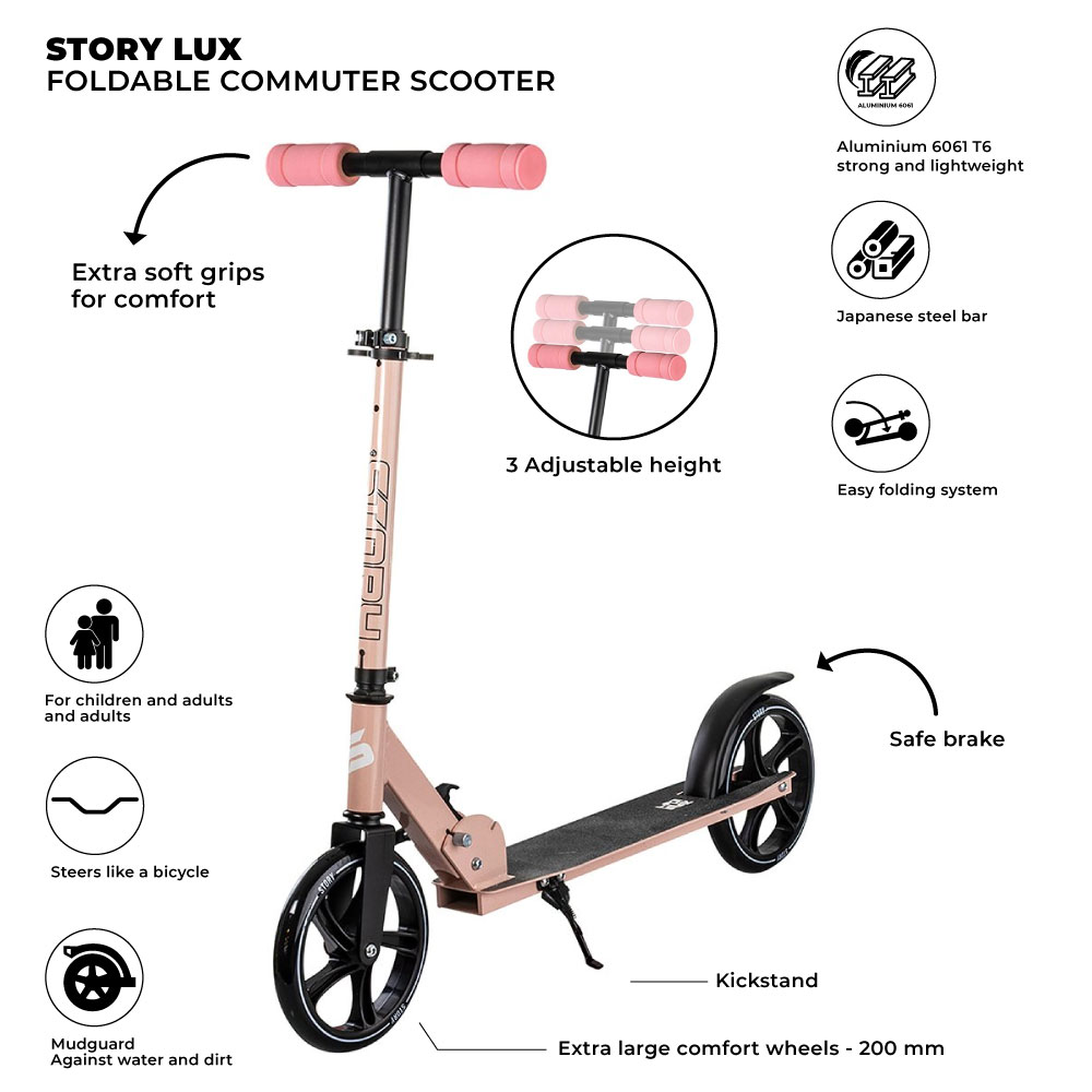Story Lux taitettava työmatkascootteri