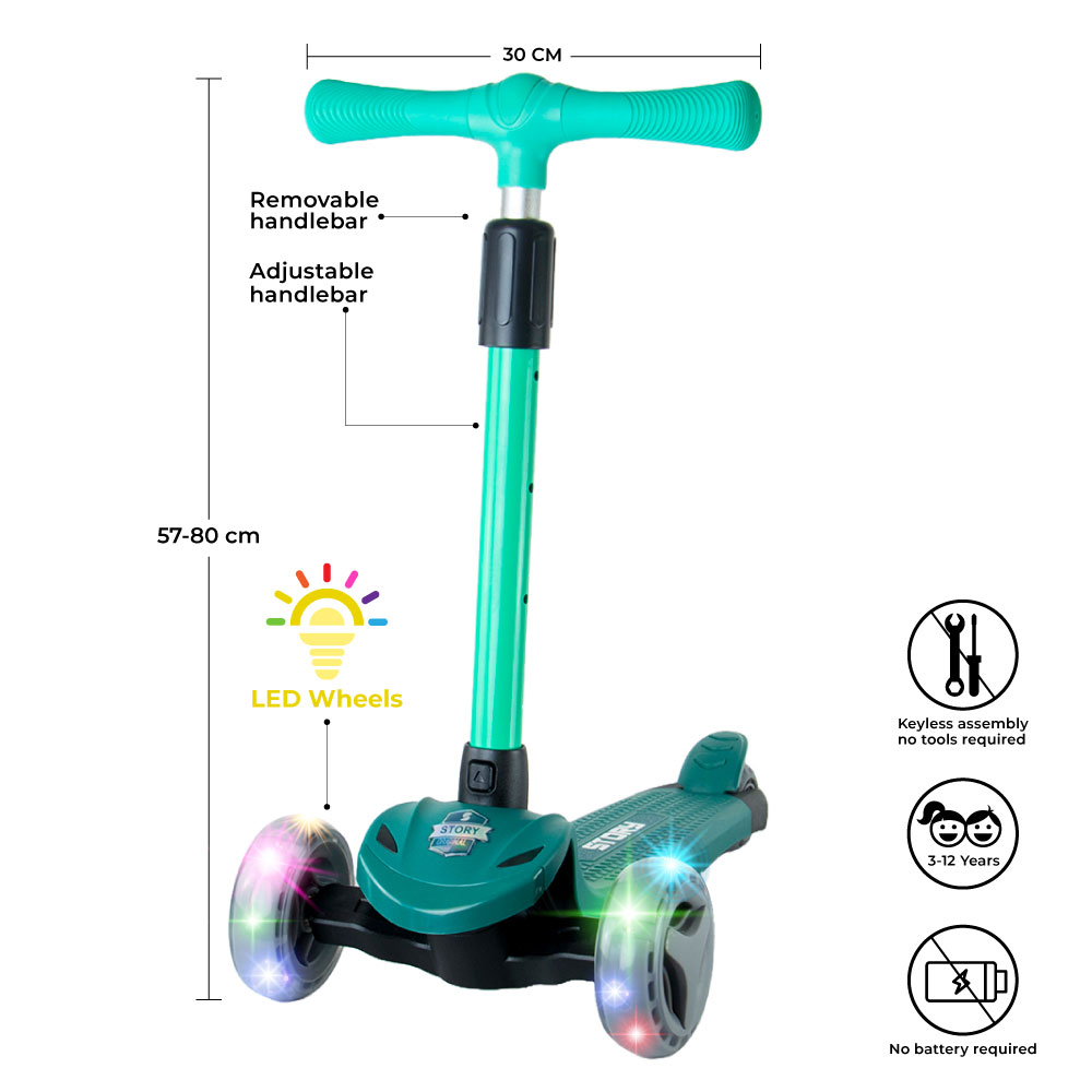 Story Mini Friends Deluxe 3IN1 Lasten Tretroller