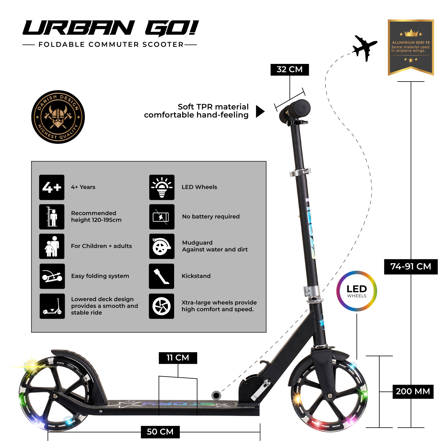 Story Urban GO! Käännettävä Työmatkascooter