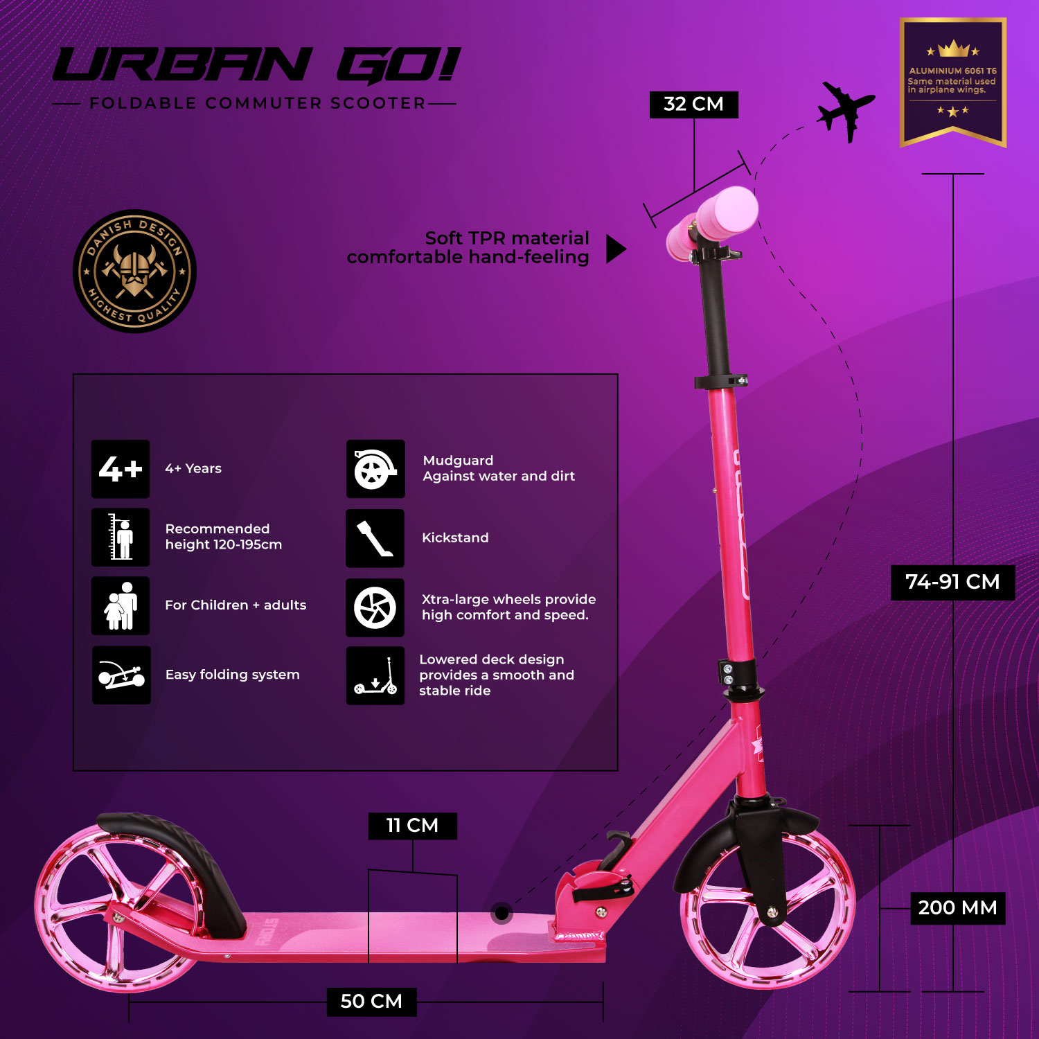Story Urban GO! Käännettävä Työmatkascooter
