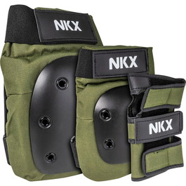 NKX 3-Pack Pro Suojavarusteet - Polvisuojat, Kyynärsuojat ja Rannetuet