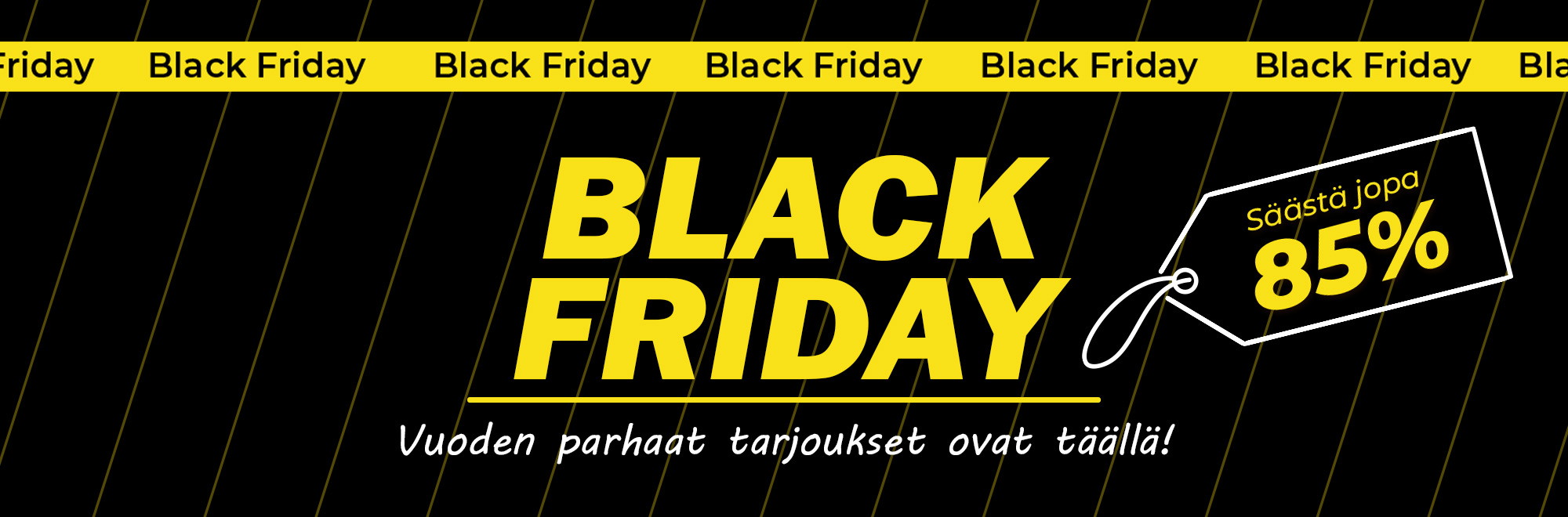 Black Friday sales banner